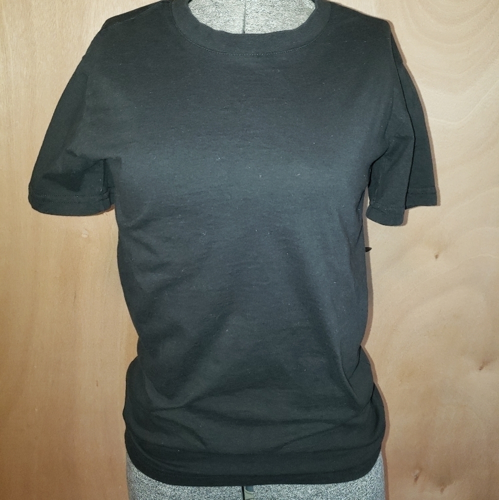 𝅺BASIC black t-shirt Set of 4, XS.
